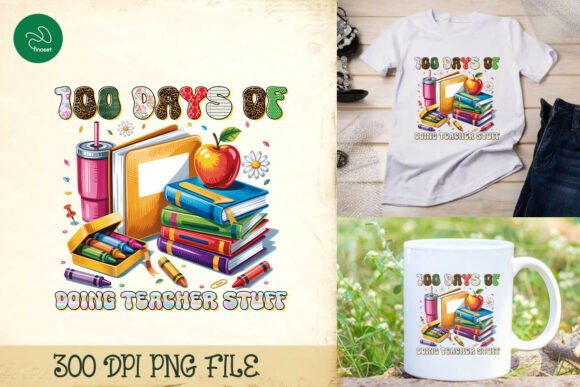 100 Days of Doing Teacher Stuff PNG