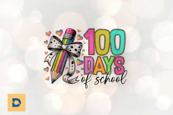 100 Days of School Celebration PNG
