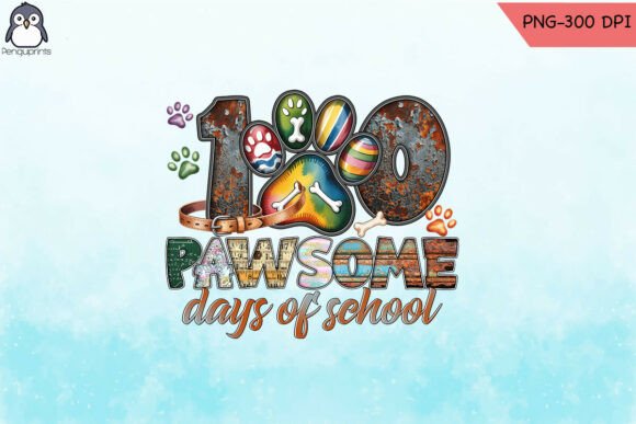 100 Paw-some Days of School PNG