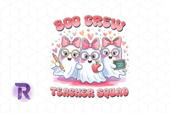 Boo Crew Teacher Squad Sublimation PNG