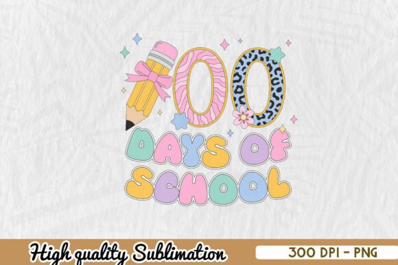 Celebrate 100 Days School Colorful PNG