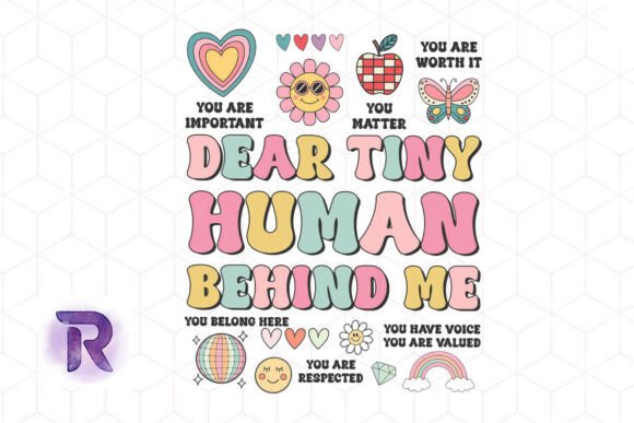Dear Tiny Human Behind Me Teacher PNG Graphics