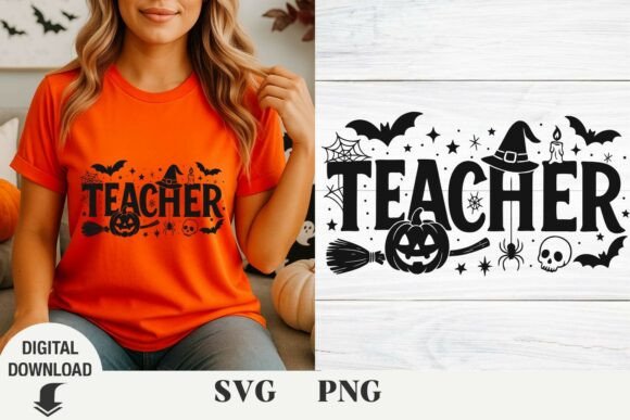 Halloween Teacher, Spooky Teacher, Ghost