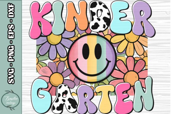 KinderGarten Smiley Face School PNG: Graphics for Crafts