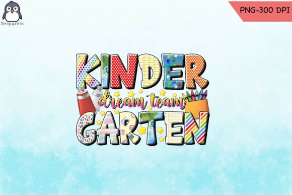 Kindergarten Teacher Sublimation PNG: Graphics for Crafts