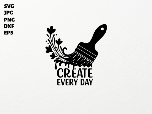 Paintbrush SVG for Cricut Sublimation