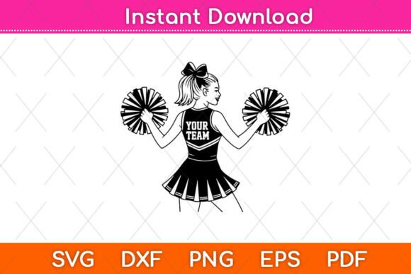 Personalized Name Cheerleader Svg, Cheer Graphics