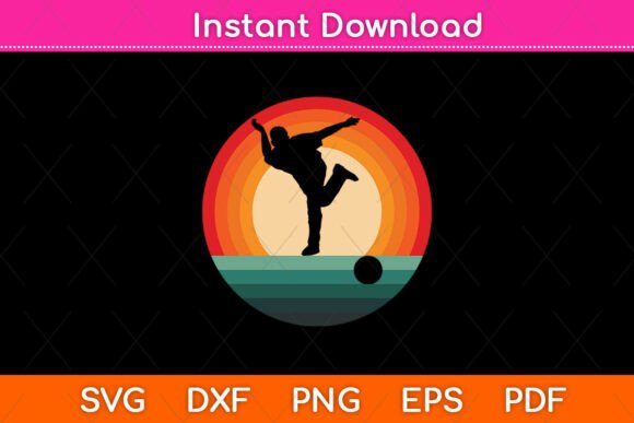 Retro Bowling Vintage Style Sport Svg Graphics