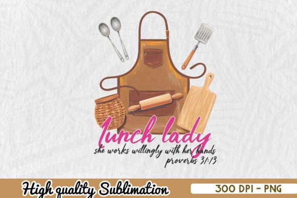 School Lunch Lady Crew PNG: Graphics and Crafts for Creative Brands