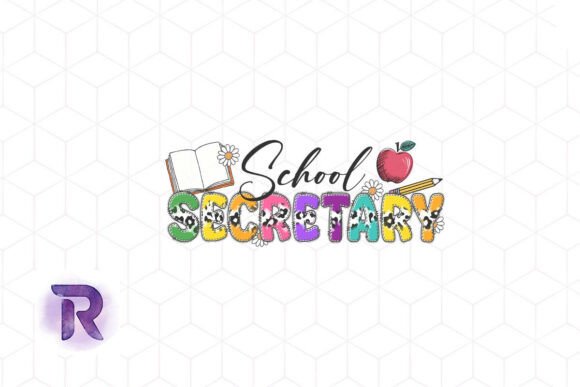 School Secretary Leopard Sublimation PNG Graphics