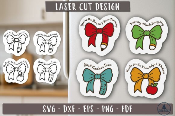 Teacher Appreciation Magnet Laser File: Graphics and Crafts for Real Publishing
