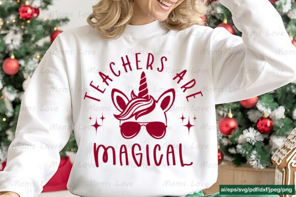 Teachers Are Magical Unicorn SVG