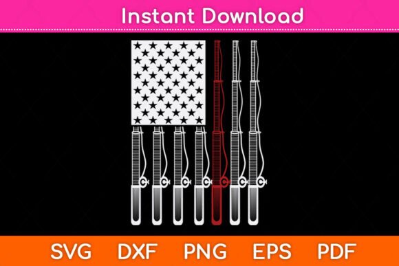USA Flag Reel Cool Uncle Fishing Svg