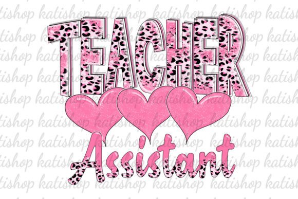 Valentines Hearts Teacher Assistant Png: Graphics and Crafts